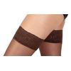 Giulia Hold-Ups Stockings 20 or 40 with lace collar 9 cm floral pattern flower - xs-s