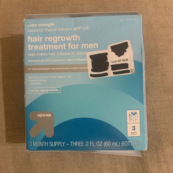 Extra Strength Hair Regrowth Treatment for Men USP 5% - 3 Month Supply Exp 12/24