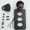Round Side Mount Tail Light License Plate Bracket Chopper Bobber For Harley