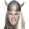 Smiffys Viking PVC Helmet with Horns, Silver, Standard