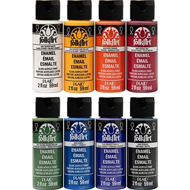 Folk Art Glass Acrylic Paint Enamel 2oz/59ml