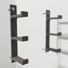 Tin Foil/Cling Film/Grease Proof Paper Mount Bracket Holder Organiser for Kitchen Cupboard Storage Side Hooks Grey