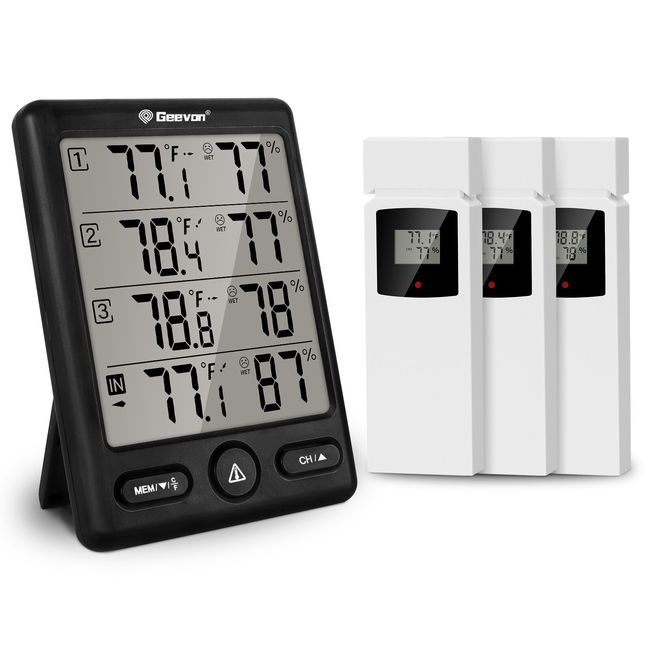 Accurate Indoor Outdoor Thermometer with Wireless Humidity Gauge and  Backlight - China Wireless Hygrometer Thermometer, Digital Thermometer  Hygrometer