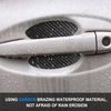 Generic 4pcs Car Door Handle Scratch Protector, Universal Fit, Carbon Fibre, Black