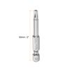 sourcing map 5pcs TS25 Magnetic Security Star 5 Point Screwdriver Bit 1/4" Hex Shank 2" Length