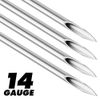 ACE Needles 100 Mix Body Piercing Needle Sizes 12g, 14g, 16g, 18g and 20g (20 pcs each)