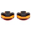 LimbSaver Broadband Dampener for Solid Limb Compound Bows, Orange, 2-Pack