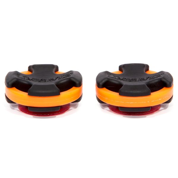 LimbSaver Broadband Dampener for Solid Limb Compound Bows, Orange, 2-Pack