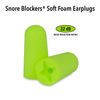 Mack's Snore Blockers Soft Foam Earplugs, 100 Pair Tub – Individually Wrapped – 32 dB High NRR, 37 dB SNR – Comfortable Ear Plugs for Sleeping, Snoring, Loud Noise and Travel