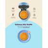 Bestron AMW500BBS Mini Waffle Maker, Alloy Steel, Blue