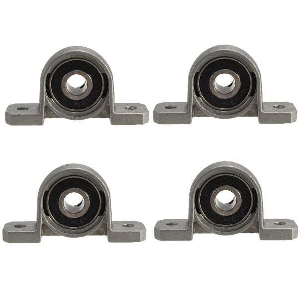 Fasizi 4PCS 8mm Bore Inner Ball Mounted Pillow Block Insert Bearing KP08