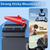 Adhesive Sticky Pads for Dash Cam Mount – 4-Pack Heat Resistant Double-Sided Sticker Replacement for Windshield Dashcam, Car Windscreen Dashboard Camera Holders Mounting Tape (Square & Rectangular)