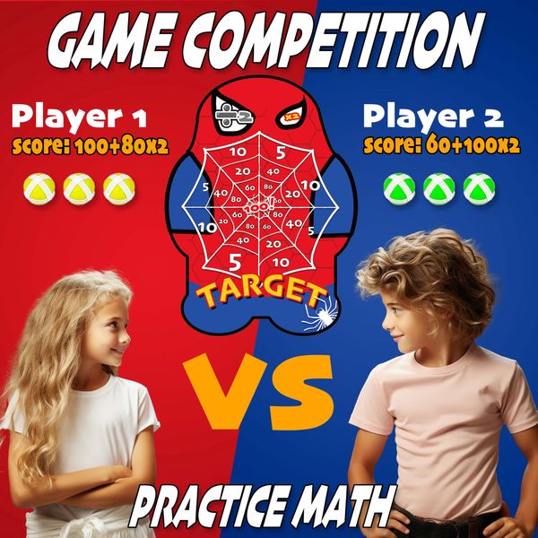 Spider Toys for Boys 4-6 Dartboard for Kids 6-12 Years Old,Spider Games for Kids,Birthday Toys Gift for 6 7 8 9 10 12 Years Old Boys Girl,juegos para niños,Birthday Party Games Carnival Party