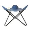Blue Triangle Shape Home & Garden Comfortable Footstool–Leather Ottoman PL2-143
