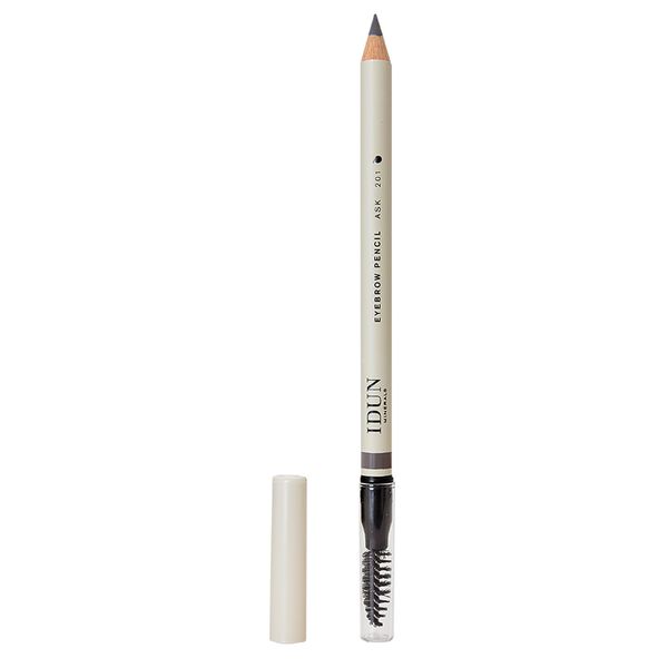 Idun Minerals - Eyebrow Pencil - Naturally Feathered, Minimally Enhanced - Styled For A Dramatic Impact - Smooth And Textured Blendability - Adds Definition And Shape - Ask Ash Grey - 0.041 Oz