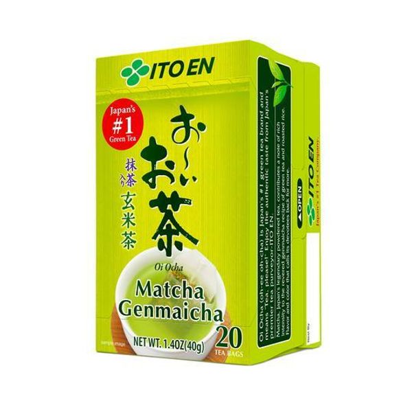 TWO PACK MATCHA GENMAICHA TEA BAGS (40 BAGS)