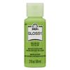 Lime Zest Folkart Glossy Acrylic Paints - 2oz