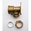 Brass Wall Plate Elbow. 22 mm Compression x 3/4" BSP Female Thread