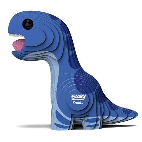 EUGY Hugie Brontosaurus Paper 3D Puzzle - An educational toy that can be enjoyed by elementary school children, boys, girls, and adults