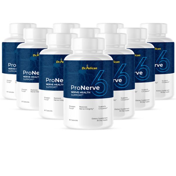 ProNerve 6 - Nerve & Brain Support- 10 Bottles- 600 Capsules