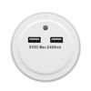 Benross LED Plug in Night Light with Dual USB Charger, White