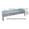 Avonstar Classics Range Galvanised Feed Bin (Feed Trough)