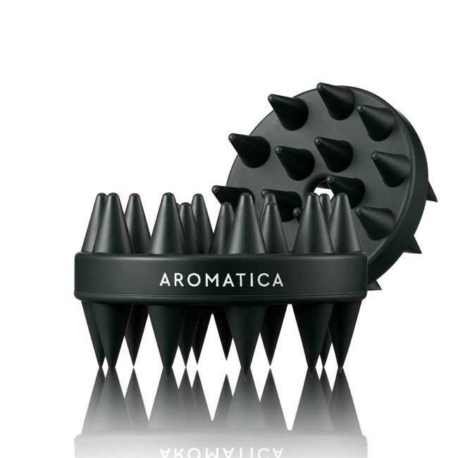 AROMATICA Dual Scalp Care Shampoo Brush - Retrieve Nourished Hair with Scalp Scaling and Deep Cleansing