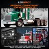 4x6 LED Lights High Low Sealed Beam White Rectangular LED Light 4PCS 45W Rect...