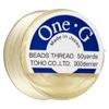 TOHO One-G Beading Thread, 50 Yard Bobbin (Cream)