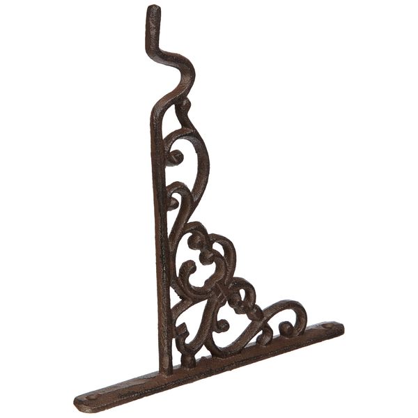Fallen Fruits BPH28 Small Cast Iron Hanging Basket Hook - Brown