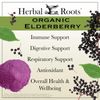 Herbal Roots Black Elderberry Capsules - Max Strength - 60 vegan capsules