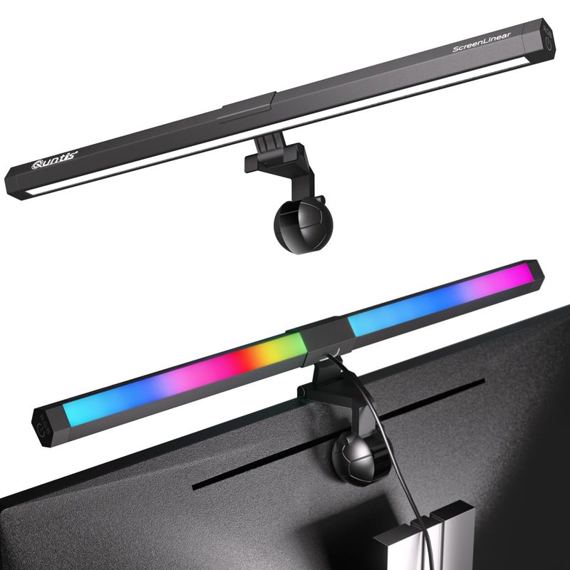 Quntis Monitor Light bar with RGB Backlight, 40cm Computer Monitor Lamp ...