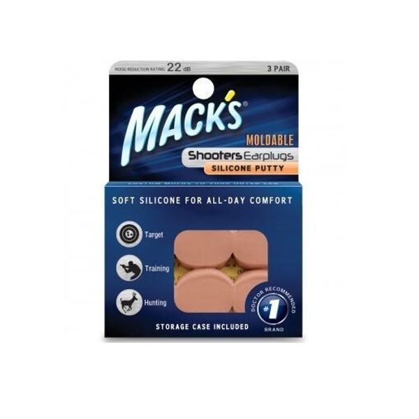 Mack's Moldable SHOOTERS EARPLUGS Swimming Shoot Nascar Sleep SNORE Comfort 48