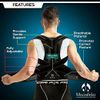 Comfortable Back Brace Posture Corrector for Men Women Adjustable Lumbar Support