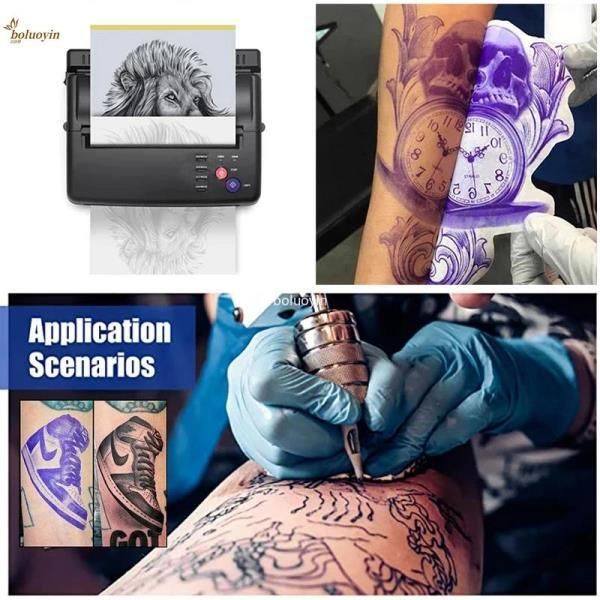 Tattoo Transfer Paper A4 Size Thermal Copier, Spirit Master Stencil, Carbon Tracing Paper Accessories Supply, 10 Sheets