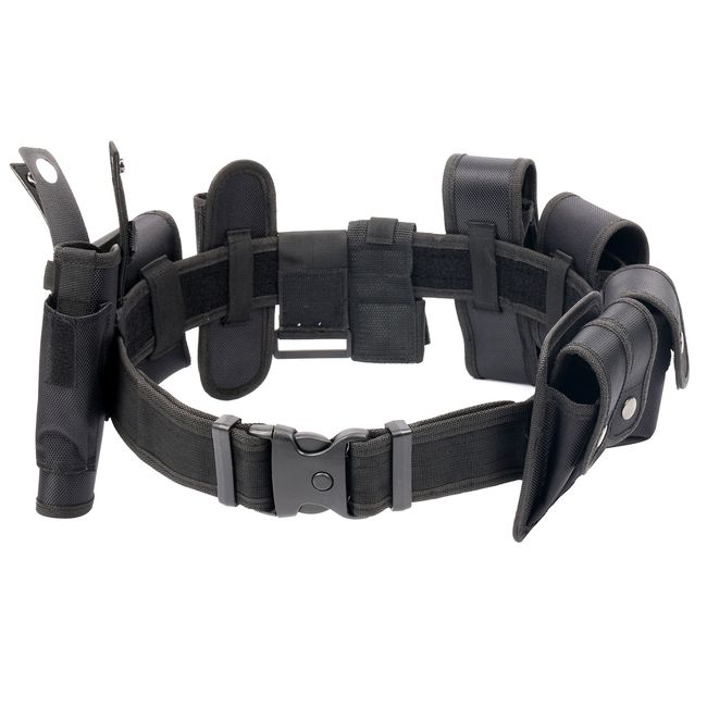 YaeKoo Black Law Enforcement Modular Equipment System Police Security Military Tactical Duty Utility Belt