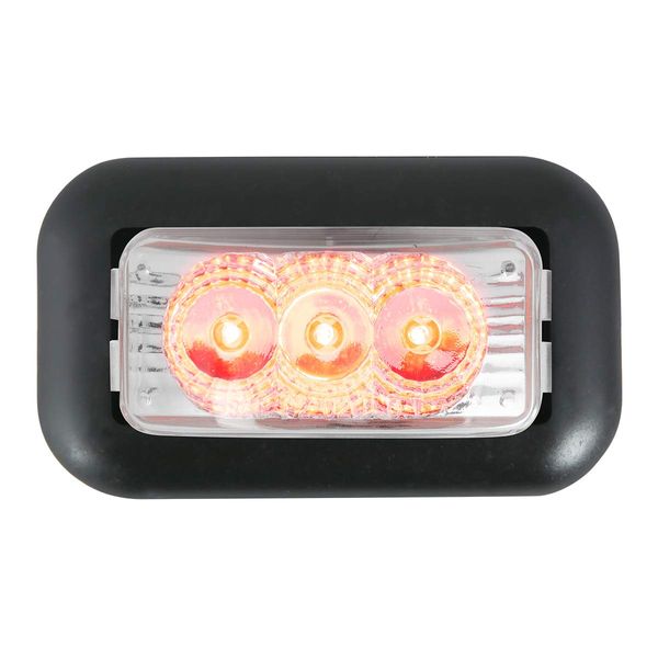 GG Grand General 77873 Red/Clear LED Light (Small Rectangle Spyder Grommet)