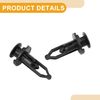 Partuto 30 Pcs Universal Plastic Rivet - Plastic Black