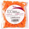 Cousin DIY Orange 10mm Poms, 100 Pack