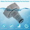 P6H1419 Pool Drain Valve for Pool Hose Adapter Replacement Part Pool Drain Fitting Connects