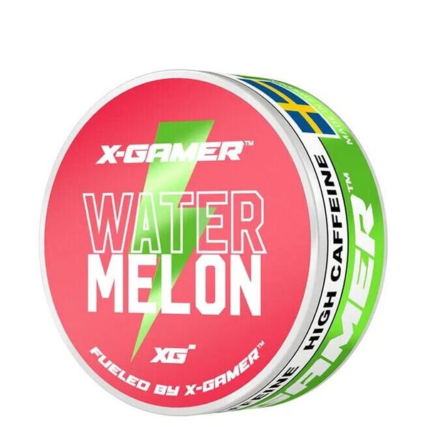 X-GAMER Enegry Watermelon, 3xTins 60 Pouches, 50 mg Caffeine.