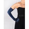 Dents Women's Long Satin Evening Gloves WHITE ONE