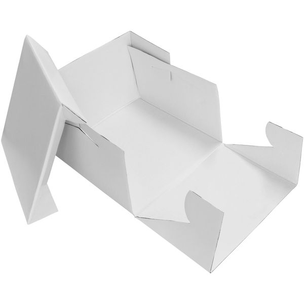 PME CBO800 Square Cake Box 6" / 15 cm, White, 6-inch