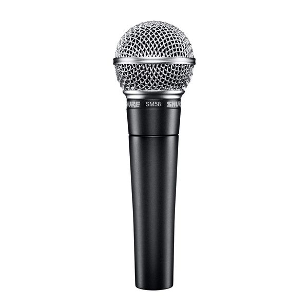 Shure SM58SE Cardioid Dynamisches Vokalmikrofon mit Eius-Schalter, eingebauter Popfilter, A25D-Mikrofon-Clip, Speichertasche, 3-pin-XLR-Anschluss (SM58S)