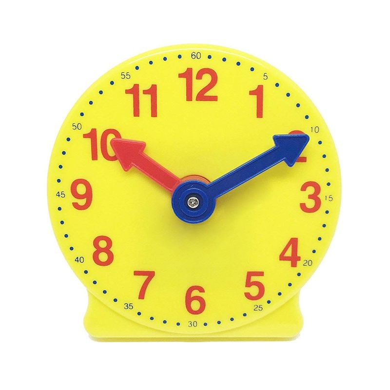 hand2mind Plastic Mini Geared Clock, Learning Clock Classroom Kit ...