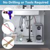 Undermount Sink Brackets, 2PCS Adjustable Brackets Undermount Sink Support, Stainless Steel Repair Kit Support System for Undermount Sink
