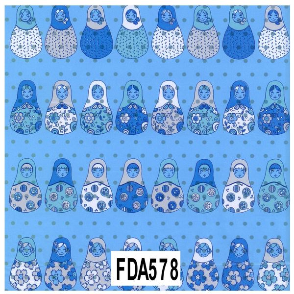 Decopatch Sheet ref. 578 Russian Dolls Blue
