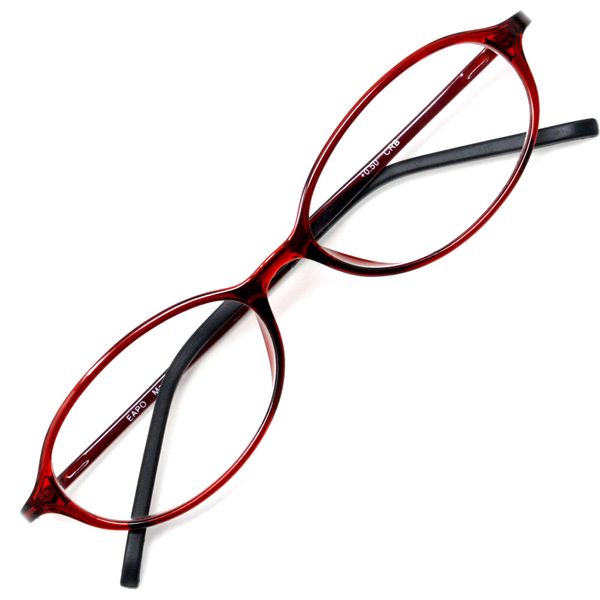 EYEWEAR AIR Eyewear Air Reading Glasses, Stylish, Women's, Men's, Blue Light Reduction, Oval, Cranberry +0.50