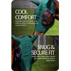 Equinavia Bug Out Fly Mask | Against Flies, Insects, UV Rays - Turquoise - Cob