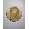 Handmade Round Laser Cut Magnet - Jesus & Drums